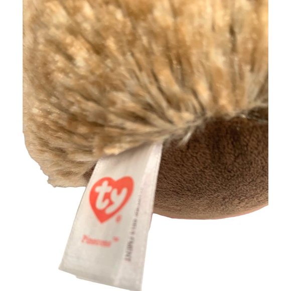 Ty Beanie Boos Medium Plush Pinecone 9 in Stuffed Animal Toy Hedgehog Brown Pink - Picture 4 of 5